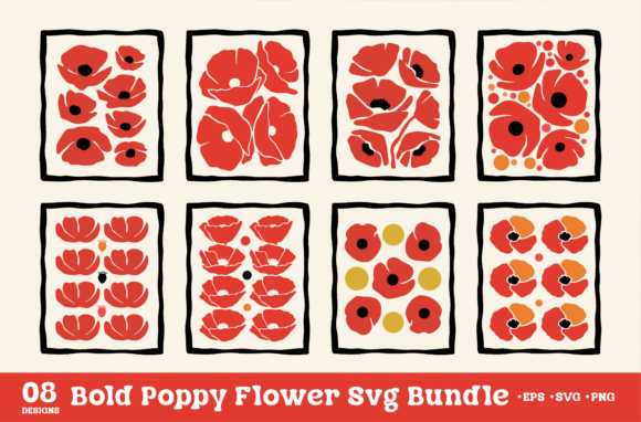 Bold Poppy Flower Svg Bundle Review