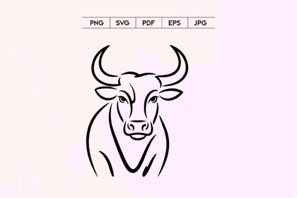 Bull Head Line Art SVG Embroidery Review