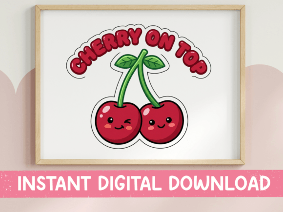 Cherry on Top Kawaii Sticker Print Review