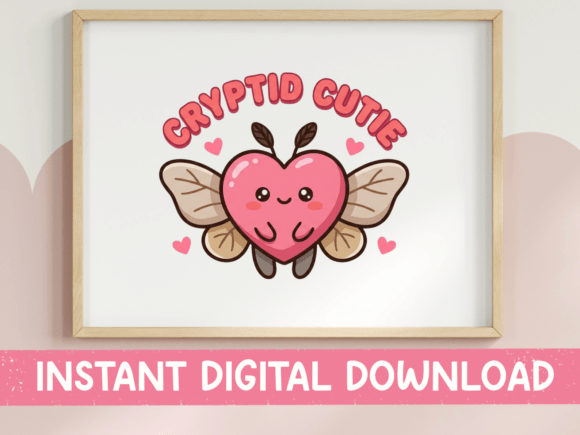 Cryptid Cutie Moth Heart Badge SVG Review