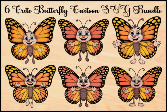 Cute Butterfly Cartoon SVG Bundle Review