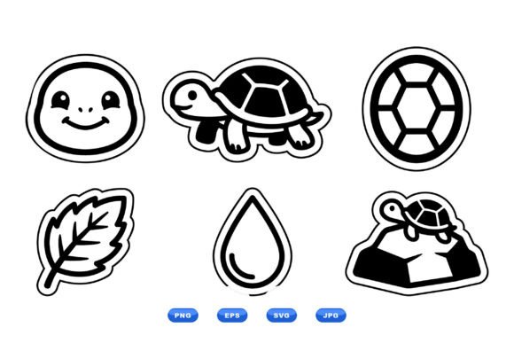 Cute Turtle Sticker Clipart Review
