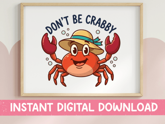 Don t Be Crabby Summer Crab Sticker Review
