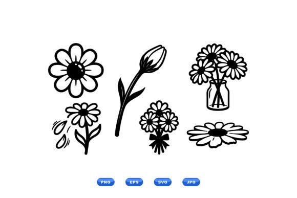 Hand Drawn Daisy SVG Clipart Review