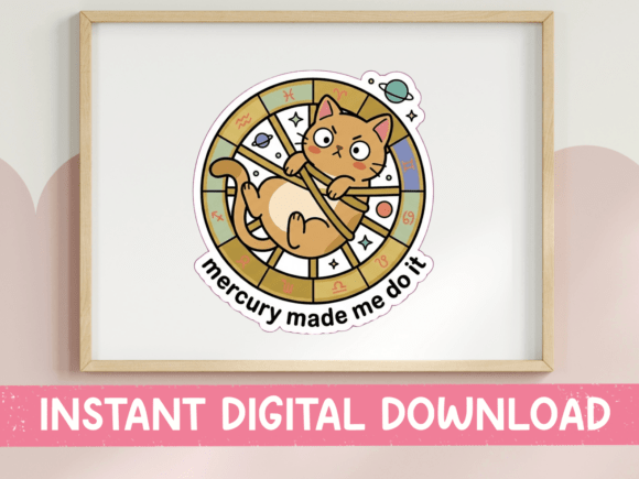 Mercury Made Me Do It Cat Sticker Review