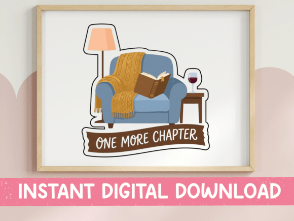One More Chapter Cozy Reading Sticker Review