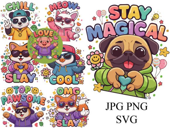 Reviewing Cartoon Animal Characters SVG Bundle