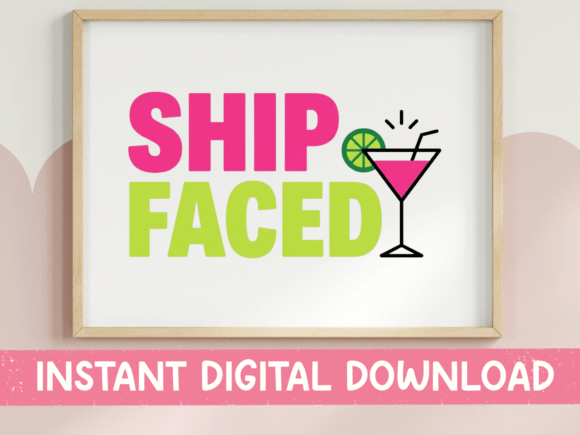 Ship Faced Cruise Martini SVG Review
