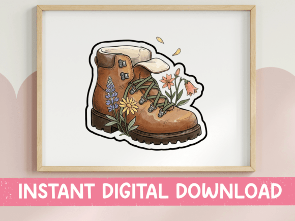 Wildflower Hiking Boot Sticker Review